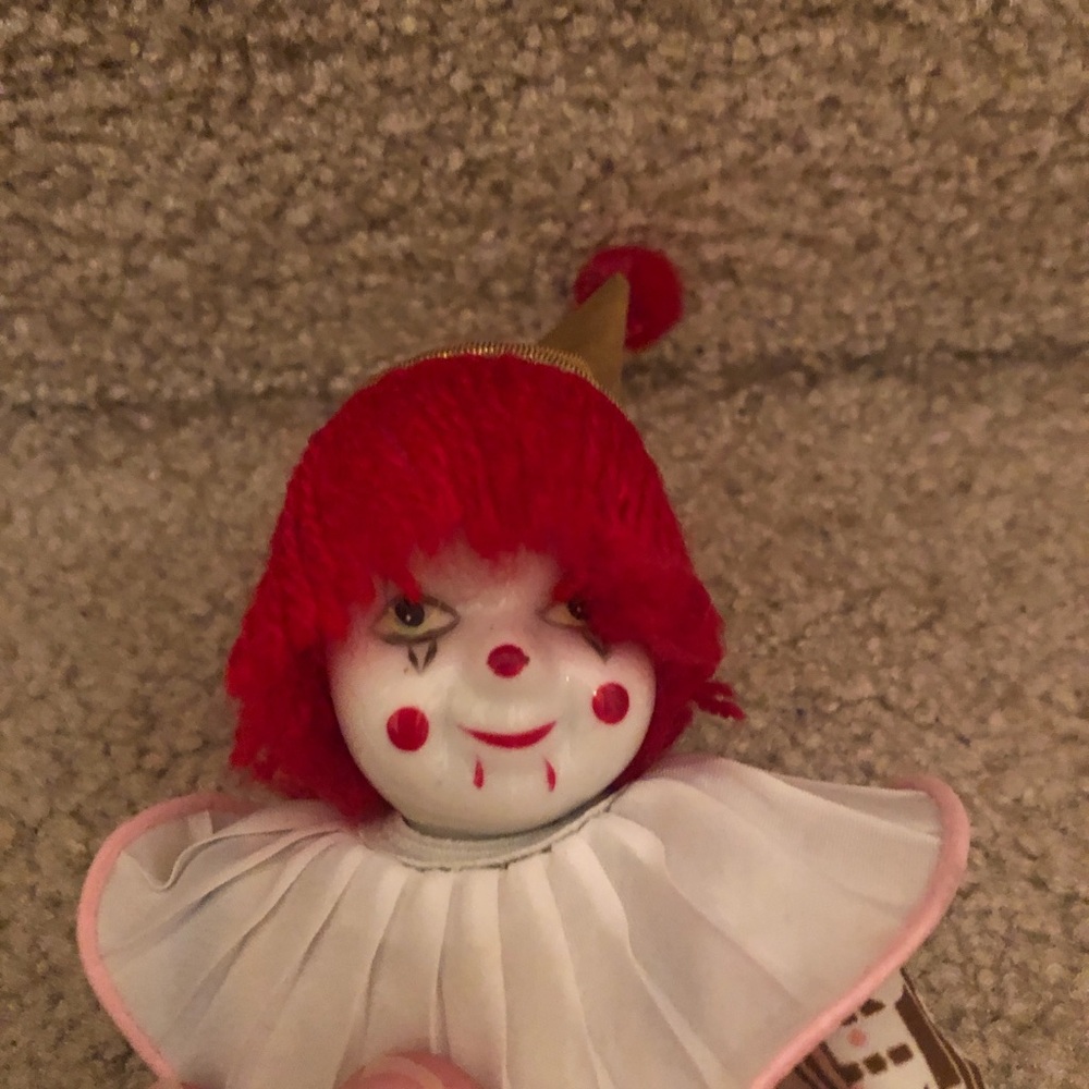 Vintage -Periot  Clown Doll Porcelain doll